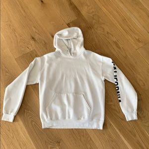 California white hoodie